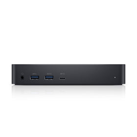 Dell D6000 universal dock front view with USB-C and USB-A ports for flexible laptop connectivity.