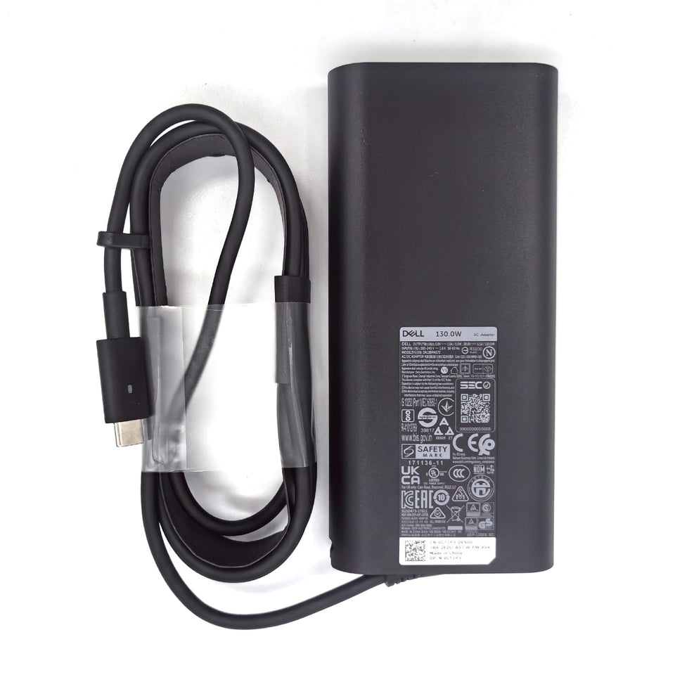 Dell DA130PM170 front view showing adapter and stable power delivery