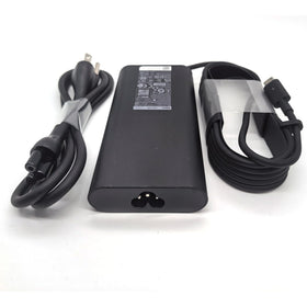 Dell adapter texture and finish detail showing robust build quality