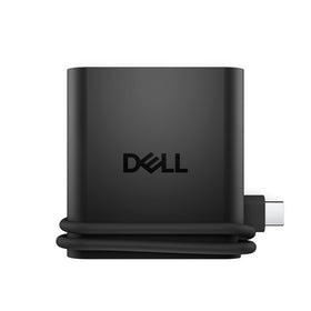 Dell DA225 front view showing ports and compact design for easy travel