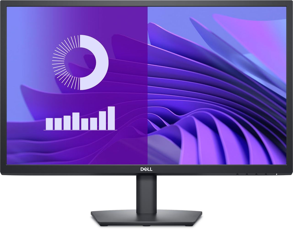 Dell E2425H 24-inch monitor front view delivers crisp Full HD visuals for daily work
