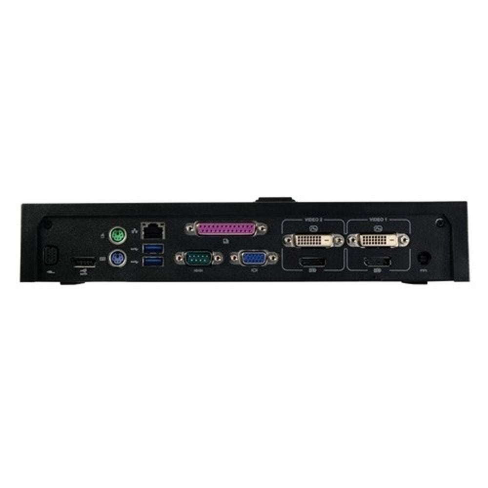 Dell e-port plus back panel ports view with multiple display options