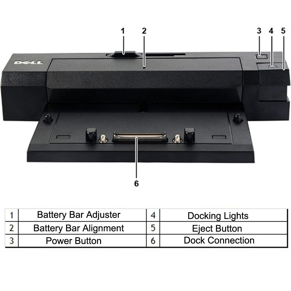 Dell e-port plus sized next to USB drive for clear scale reference