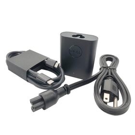 Dell GaN Charger 60W front view, compact for on-the-go charging