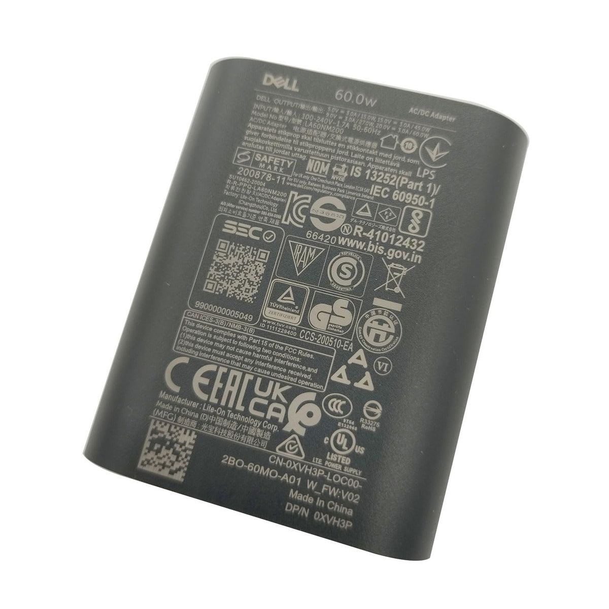 Dell GaN Charger 60W model numbers and compatibility identifiers