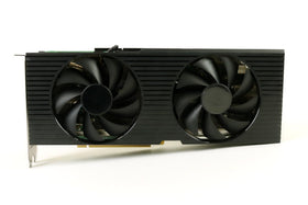 Dell RTX 3080 gaming graphics card top view showing cooling and branding