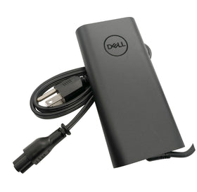 Dell GaN 180W charger with 3-foot cord, ideal for travel.