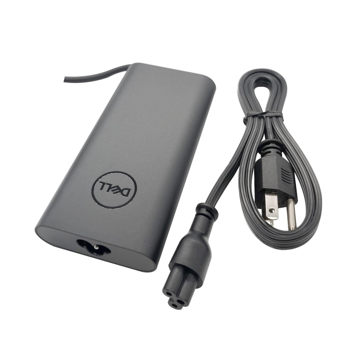 Dell GaN charger with 7.4mm barrel tip provides steady connection.