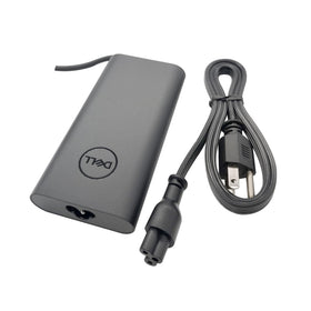 Dell GaN charger with 7.4mm barrel tip provides steady connection.
