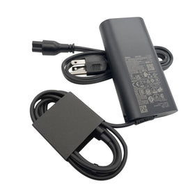 Dell 100W USB-C charger, front view, portable power for Precision and Latitude laptops