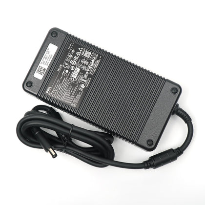 Dell laptop charger front view with 330W barrel tip for reliable power