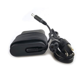 Two-pin Type A plug and Dell connector secured for daily charging