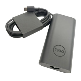 Dell AC adapter, genuine and original, non-retail packaging for authentic replacement