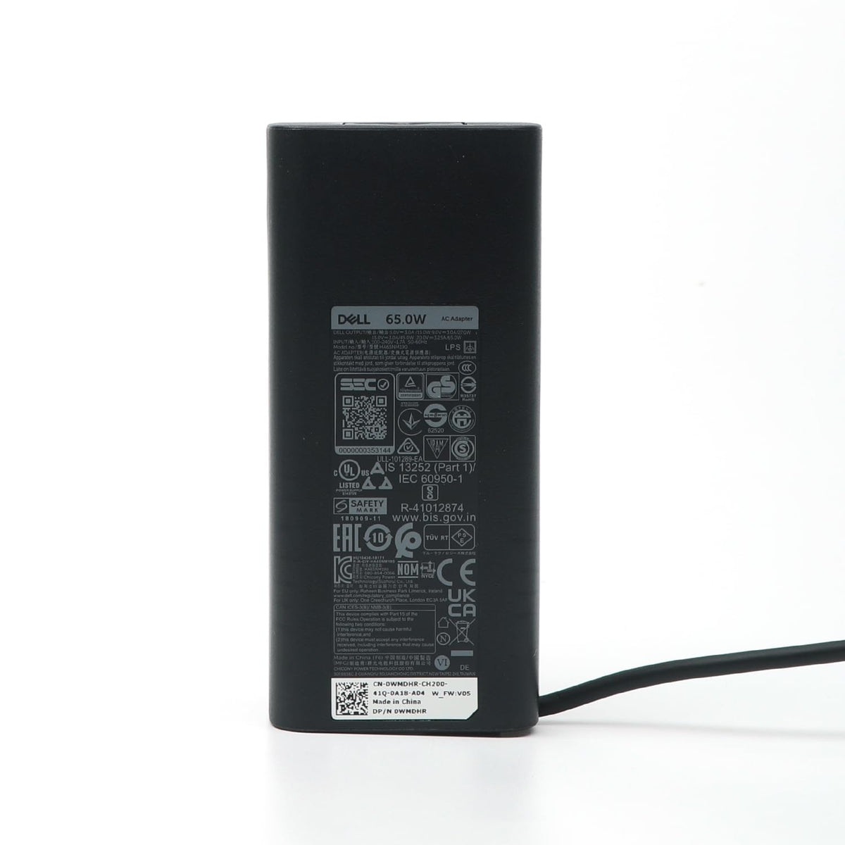 Dell Latitude charger non-retail packaging with 3ft cord, ready to power sessions.