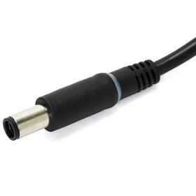Dell adapter LED light ring indicates power status for easy visibility