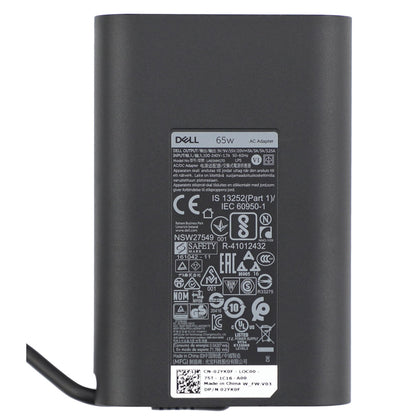 Dell New Genuine 65W USB-C adapter front view, compact power for on-the-go laptops