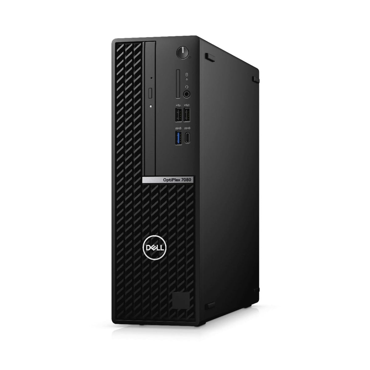 Dell Optiplex 7080 SFF side panel view for a compact desk setup