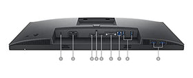 Dell P2222H ergonomic stand with riser improves desktop organization