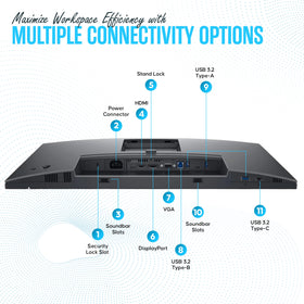 Dell P2425H 100Hz refresh delivers smooth scrolling across tasks.