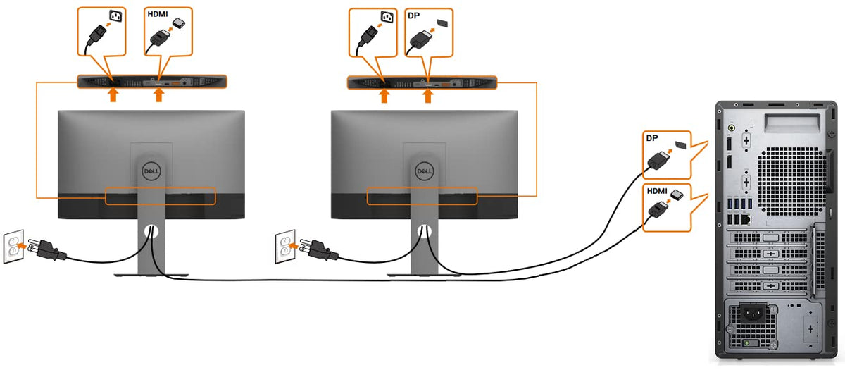 Dell P2425H ideal for on-desk productivity and clean setup.