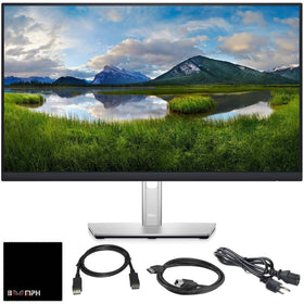 Dell P2425H front view with slim bezel for efficient multi-monitor setups.