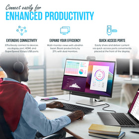 Dell P2425H USB-C cable included supports fast, tidy setups.