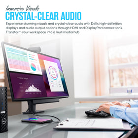 Dell P2425H office-ready monitor improves daily workstation ergonomics.