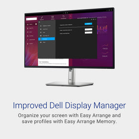 Dell P2725H height-adjustable stand for personalized comfort.