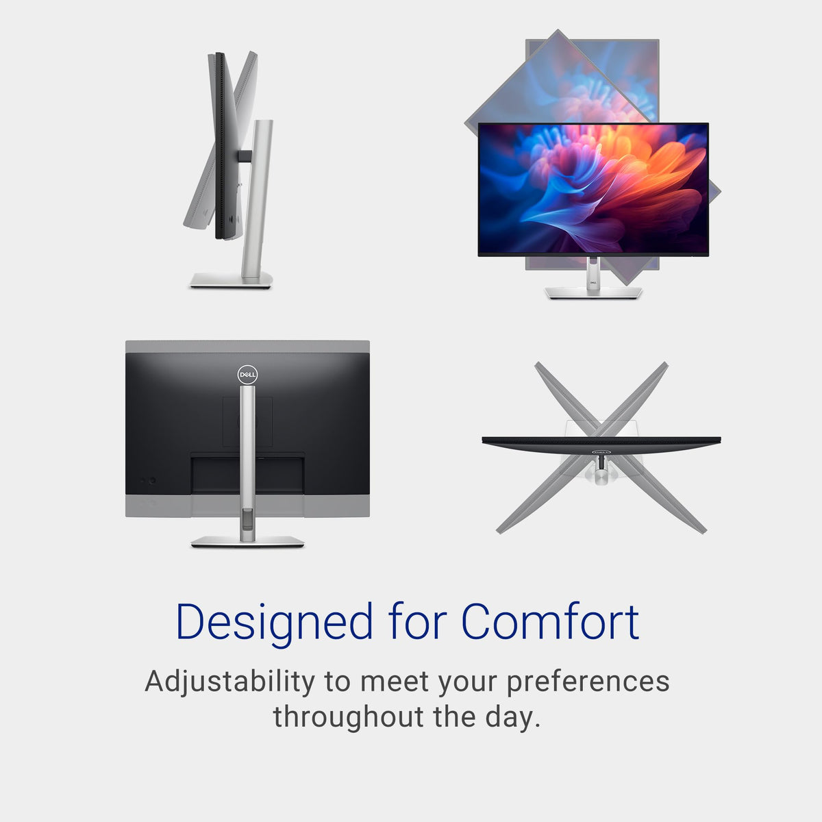 Dell P2725H 99% sRGB color coverage providing rich visuals.