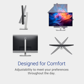 Dell P2725H 99% sRGB color coverage providing rich visuals.
