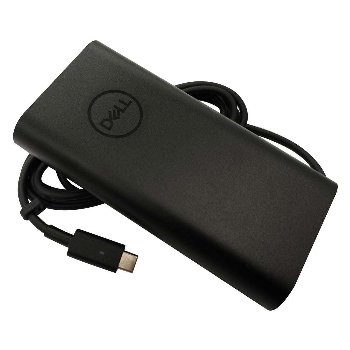 Dell adapter with non‑retail packaging and included cord for immediate use