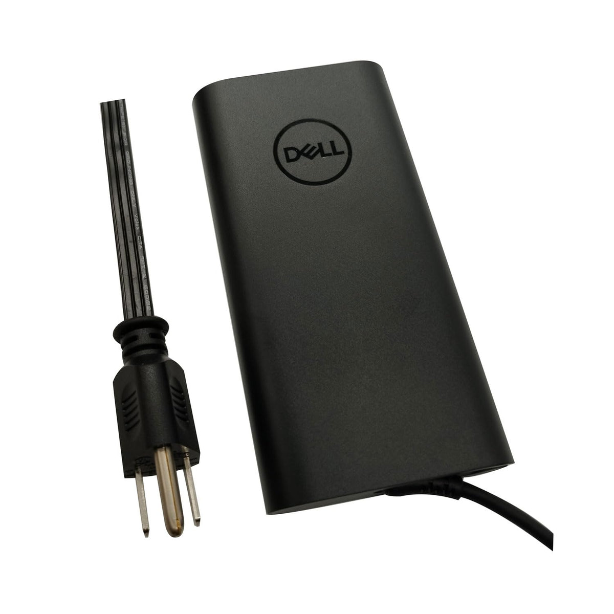 Dell adapter label detail showing wattage and compatibility for correct match
