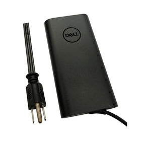 Dell adapter label detail showing wattage and compatibility for correct match