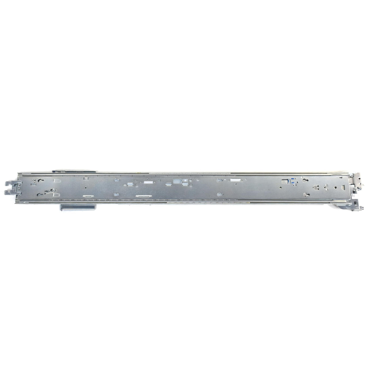 Dell PowerEdge 1U rail-kit assembly step demonstrates installation.