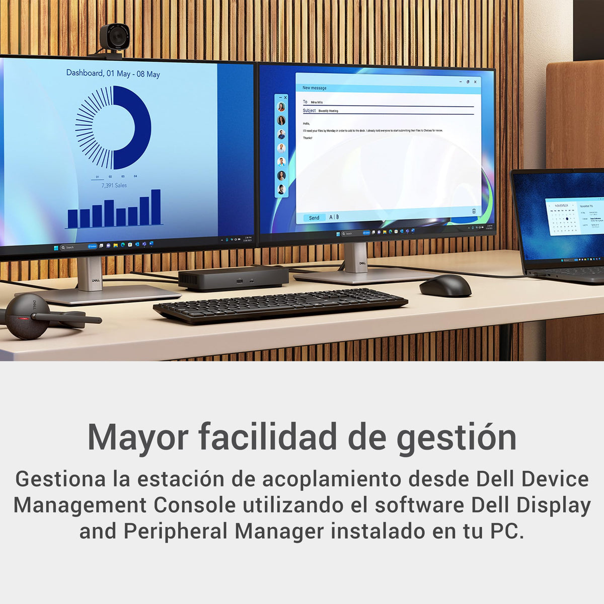 Dell Pro Dock WD25 charging 100W supports fast power delivery for laptops.