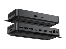 Dell Pro Smart Dock SD25 rear ports enable fast data transfer and multi-display flexibility.
