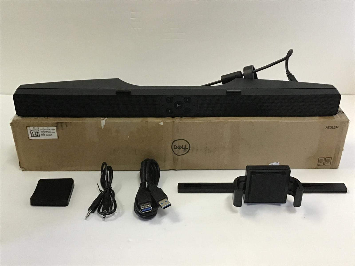 Dell Pro Stereo Soundbar with front-firing speakers for clear audio during calls