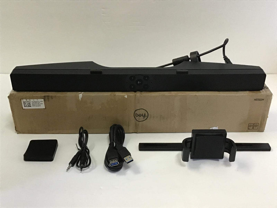Dell Pro Stereo Soundbar with front-firing speakers for clear audio during calls