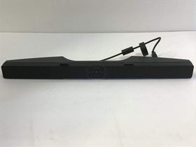 Dell Pro Stereo Soundbar mounted on Dell monitor for space-saving setup