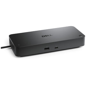 Dell Pro Thunderbolt 4 Smart Dock SD25TB4 front view with multiport connectivity enhances desk setup.