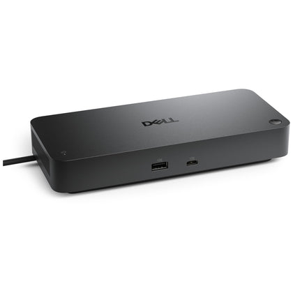 Dell Pro Thunderbolt 4 Smart Dock SD25TB4 front view with multiport connectivity enhances desk setup.