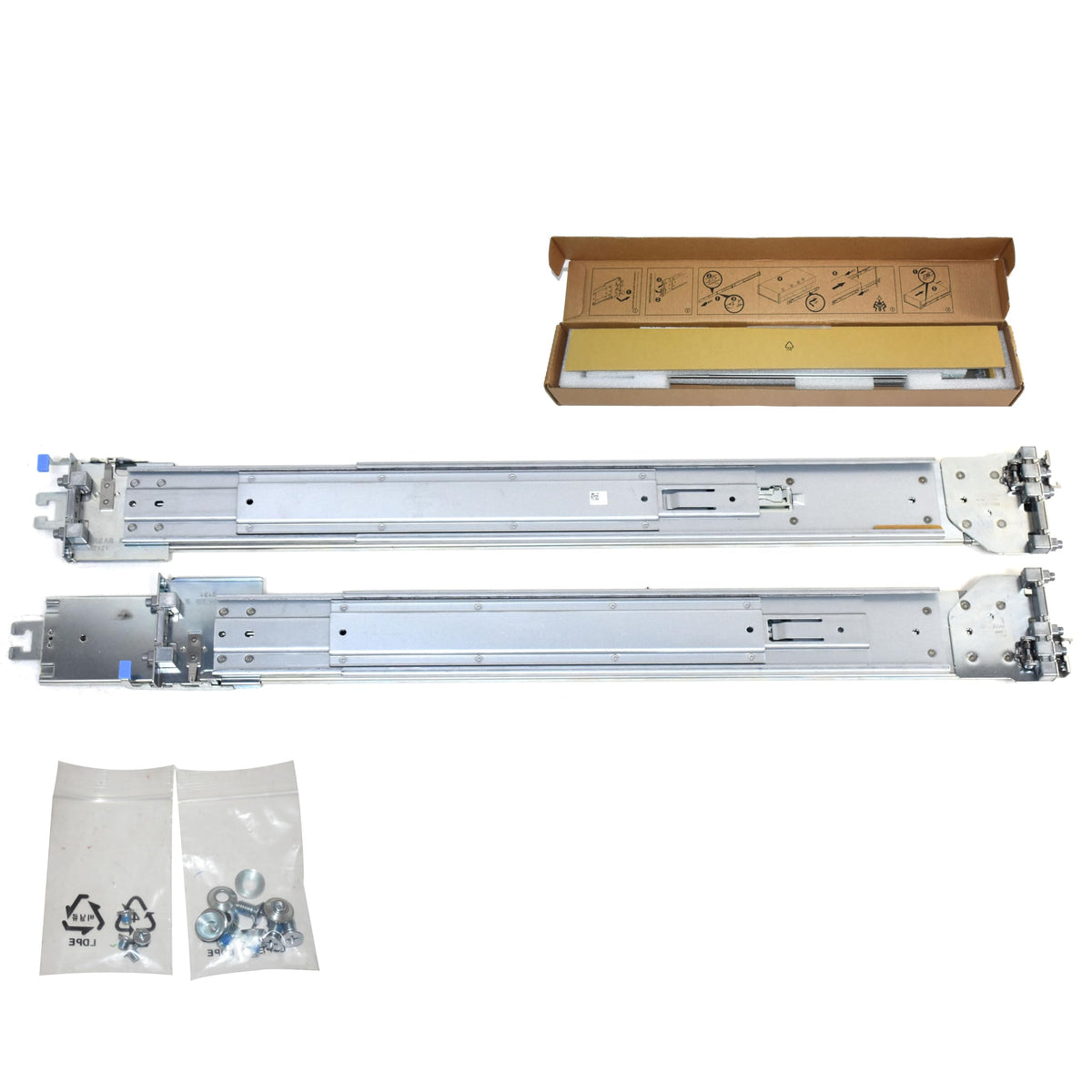 Dell Renewed ReadyRails II Type A7 with refurbished indicators.