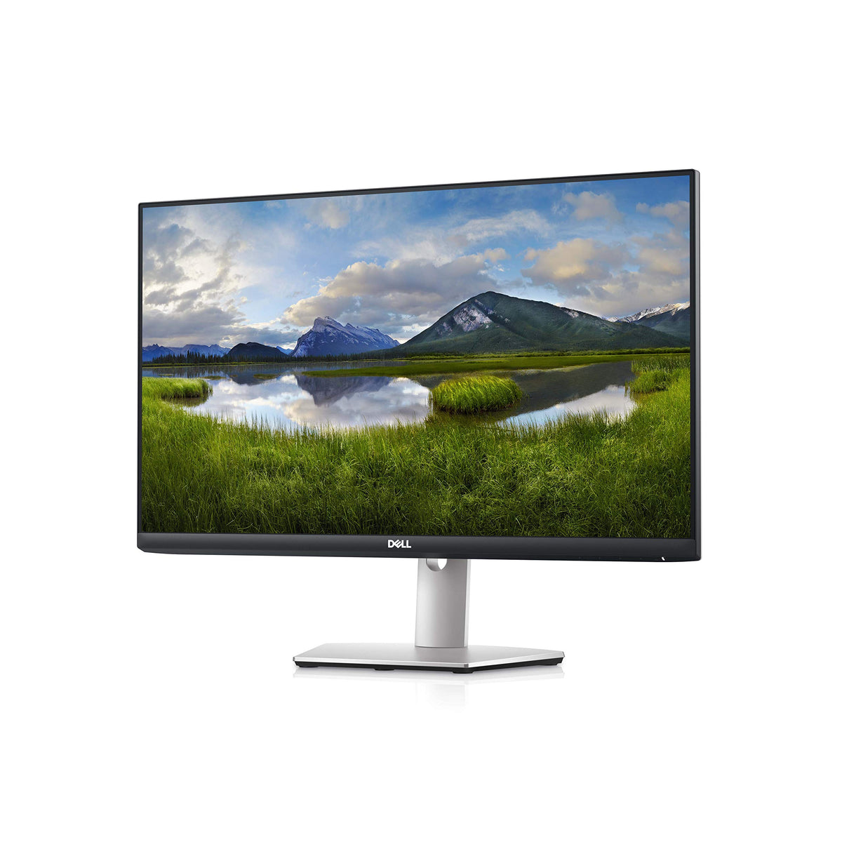 Dell S2421HS ultra-thin bezel in silver and black for a seamless setup.