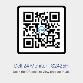 Dell S2425H integrated cable management keeps workspace tidy