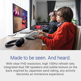 Dell S2425H dual 5W speakers deliver clear audio for videos and calls