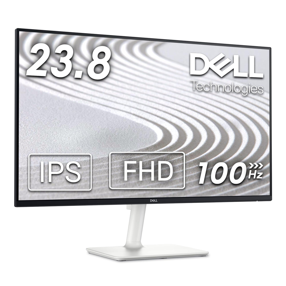 Dell S2425H ultrathin bezel front for immersive viewing and clutter-free desk