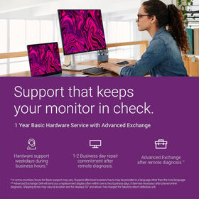 Dell S27 anti-glare and low blue light aid eye comfort.