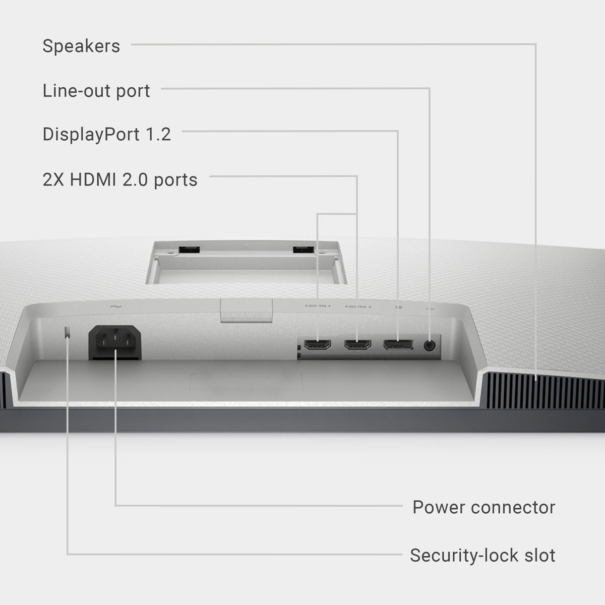 Dell S2721QS VESA compatibility supports flexible mounting options.
