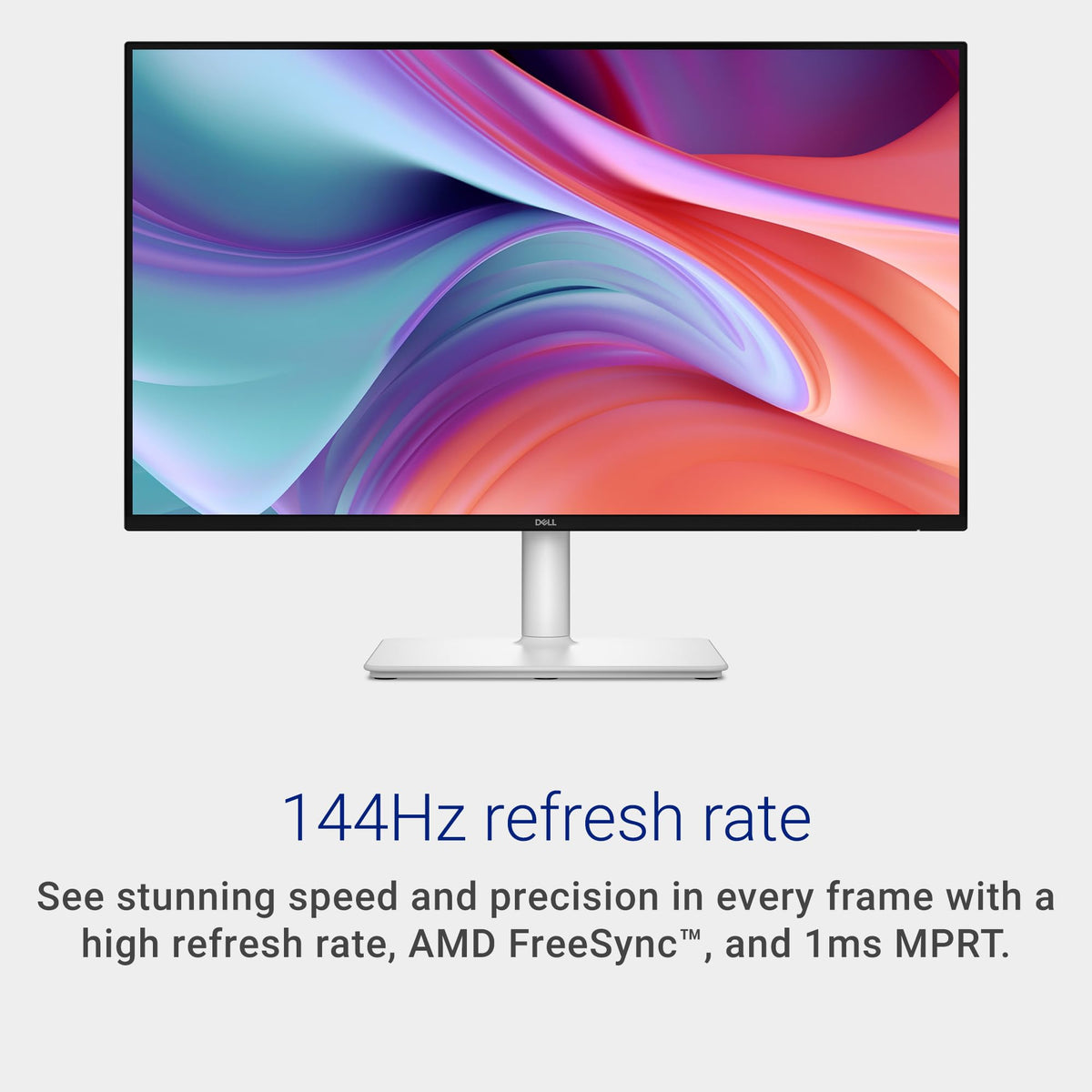 Dell S2725HSM adjustable stand demonstrates height and swivel flexibility