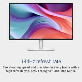 Dell S2725HSM adjustable stand demonstrates height and swivel flexibility
